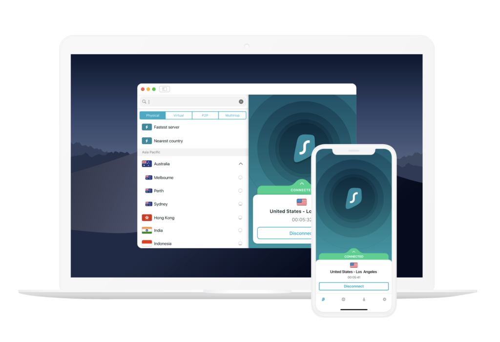 Surfshark VPN Review: Surfshark’s user interface